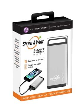 Smart Warmer 2000 Portable Hand Warmer & Charger - Silver (1)